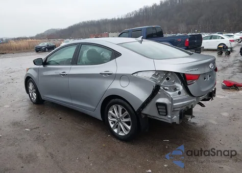 2015 Hyundai Elantra Se from USA, damaged, VIN 5NPDH4AE4FH625699